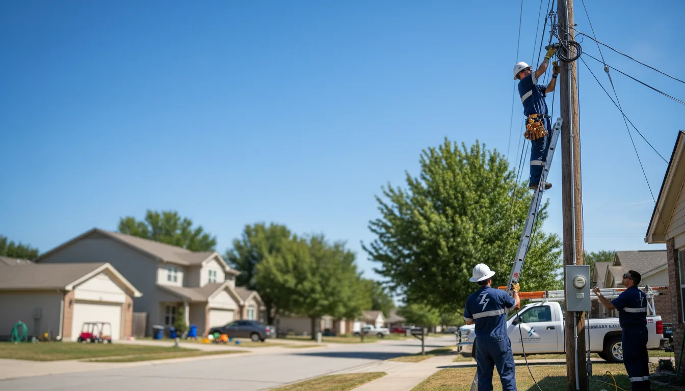 Residential electrician providing installation services in Eolia, MO